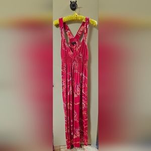 Express Maxi Casual Dress Pink and Paisley Size Small
